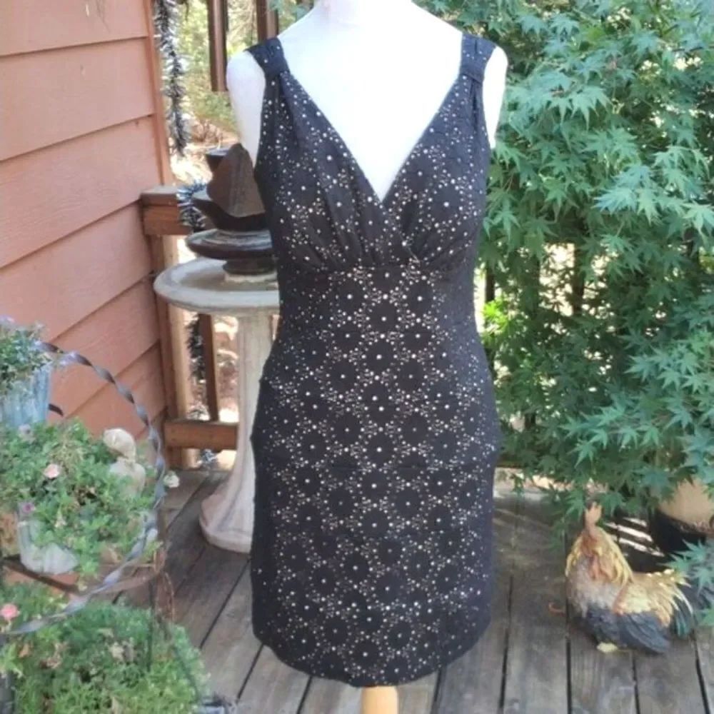 Enfocus Studio Black Lace Dress